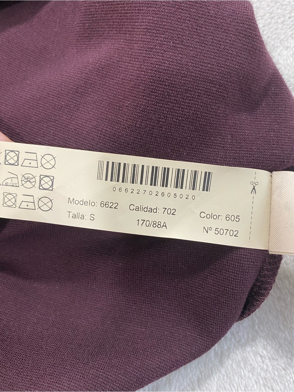 Massimo Dutti Burgundy Plum V-Neck Long Sleeve Dress - Picture 10 of 16